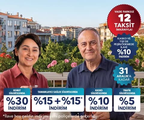 SGK Emeklilerine Özel Avantajlar Türkiye Sigorta'da!